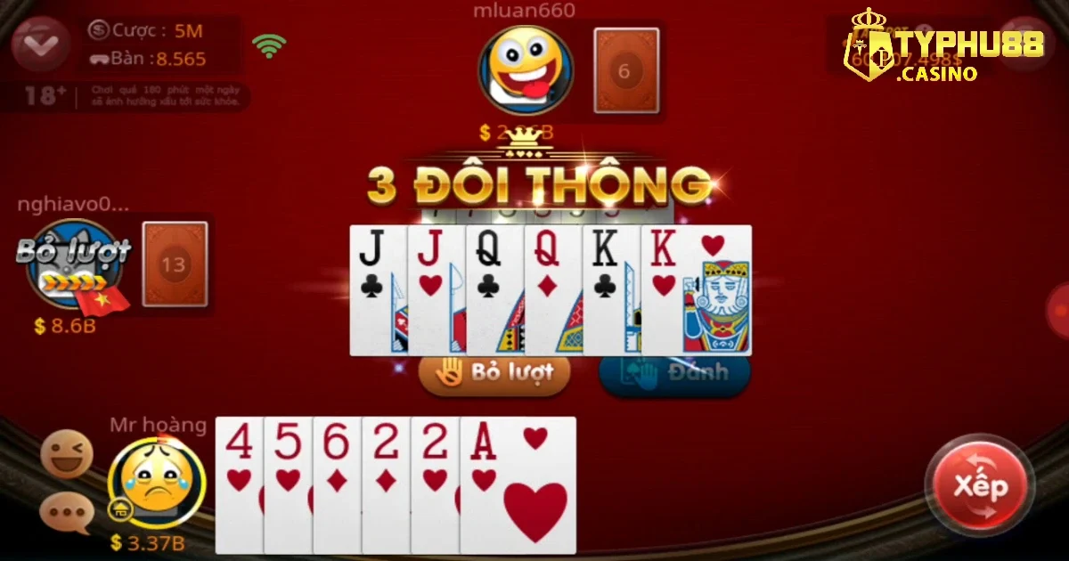 Những Cửa Cược Tiềm Năng Khi Chơi Bài Tiến Lên Typhu88