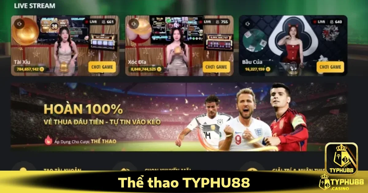 Điều gì khiến Thể thao Typhu88 nổi bật?